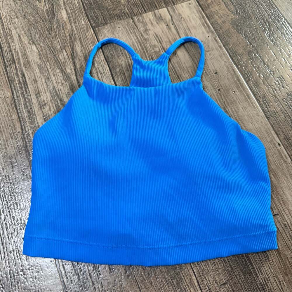 Rae Mode Ribbed Racerback Athletic Crop Tank Top Small